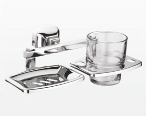 Tumbler Holder With Soap Dish